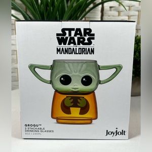 NIB Star Wars Mandalorian- GROGU
2 Stackable drinking glasses 8oz|